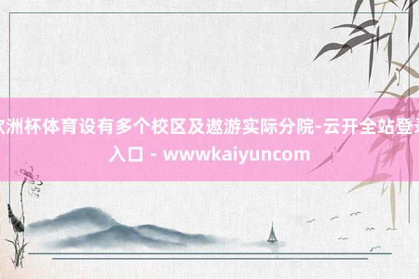 欧洲杯体育设有多个校区及遨游实际分院-云开全站登录入口 - wwwkaiyuncom